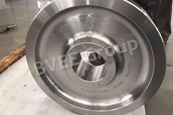 Rail mounted gantry crane wheel